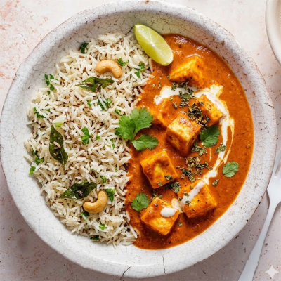 Indie Rasoi Paneer Butter Masala with Jeera Rice